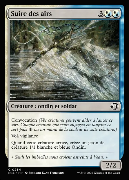 Suire des airs, carte Magic ECL 234 — extension Lorwyn Eclipsed
