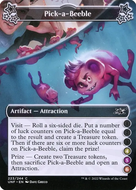 Pick-a-Beeble, carte Magic UNF 223f — extension Unfinity