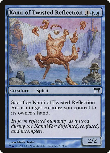 Kami du reflet perverti, carte Magic CHK 71 — extension Guerriers de Kamigawa