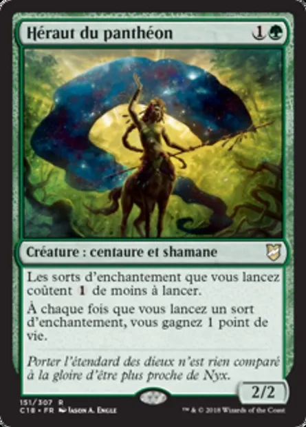 Héraut du panthéon, carte Magic C18 151 — extension Commander 2018