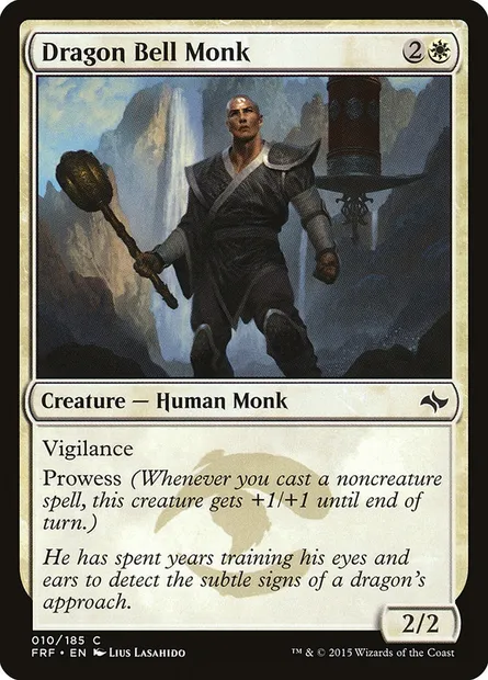 Dragon Bell Monk, Magic card FRF 10 — Fate Reforged set