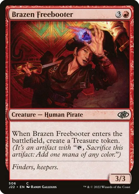 Brazen Freebooter, Magic card J22 506 — Jumpstart 2022 set