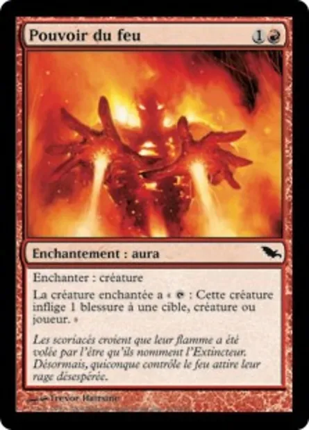 Pouvoir du feu, carte Magic SHM 101 — extension Sombrelande