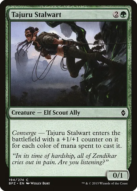 Tajuru Stalwart, Magic card BFZ 194 — Battle for Zendikar set