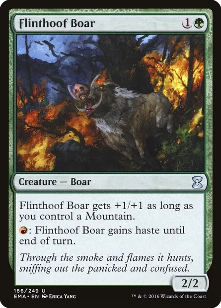 Flinthoof Boar, Magic card EMA 166 — Eternal Masters set
