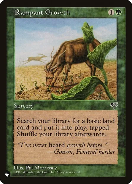Rampant Growth, Magic card PLST MIR-235 — The List set