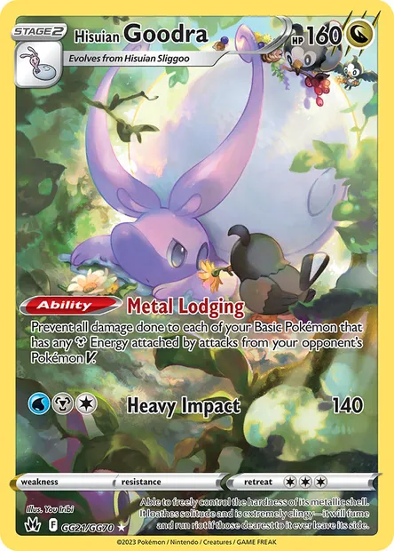 Hisuian Goodra, Pokémon card CRZ GG21 — Crown Zenith set