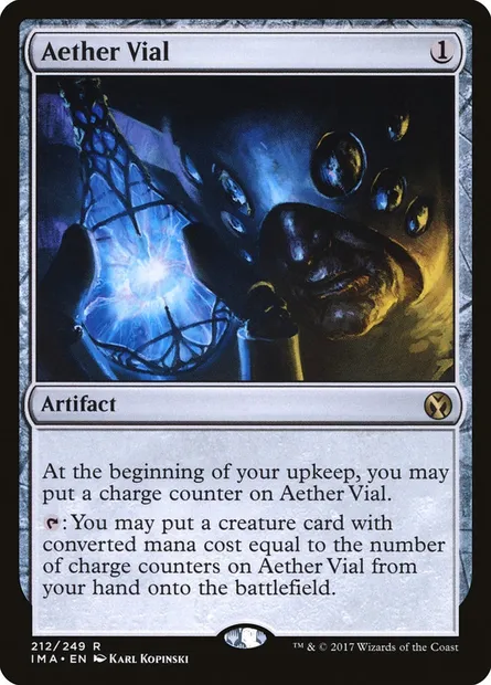Fiole d'Éther, carte Magic IMA 212 — extension Iconic Masters