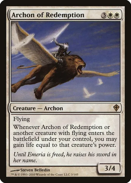 Archon of Redemption, Magic card WWK 3 — Worldwake set