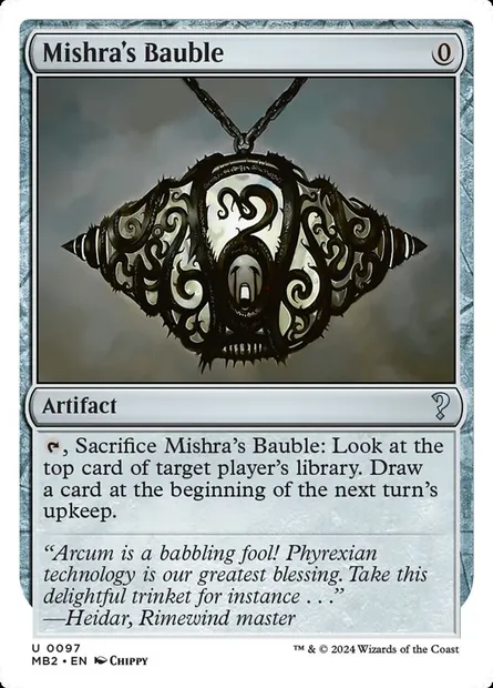 Babiole de Mishra, carte Magic MB2 97 — extension Mystery Booster 2