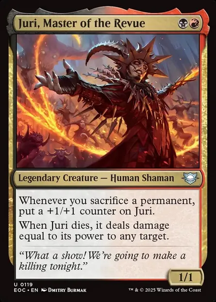 Juri, Master of the Revue, Magic card EOC 119 — Edge of Eternities Commander set