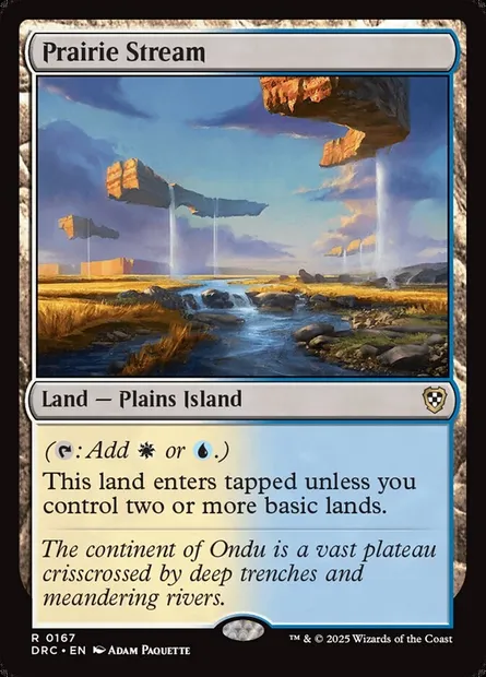 Prairie Stream, Magic card DRC 167 — Aetherdrift Commander set