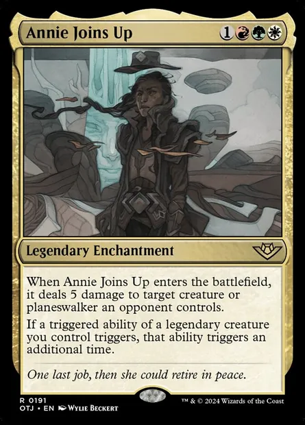 Annie Joins Up, Magic card OTJ 191 — Outlaws of Thunder Junction set