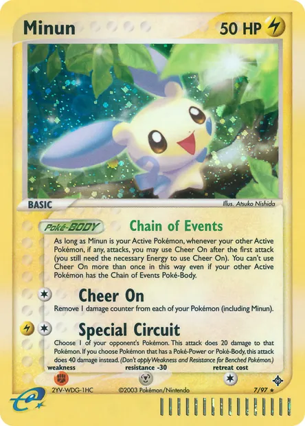 Minun, Pokémon card DR 7 — Dragon set