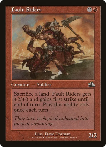 Fault Riders, Magic card PCY 88 — Prophecy set