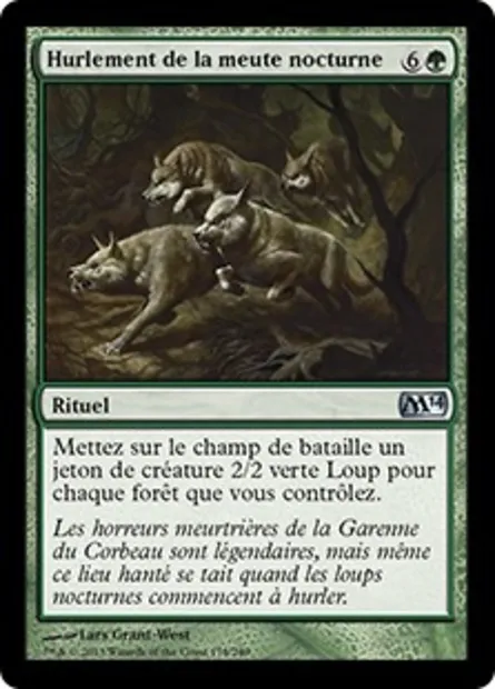 Hurlement de la meute nocturne, carte Magic M14 178 — extension Magic 2014
