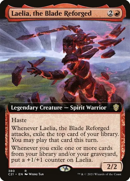 Laelia, the Blade Reforged, Magic card C21 380 — Commander 2021 set