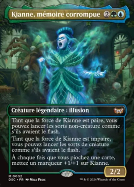 Kianne, mémoire corrompue, carte Magic DSC 2 — extension Duskmourn: House of Horror Commander