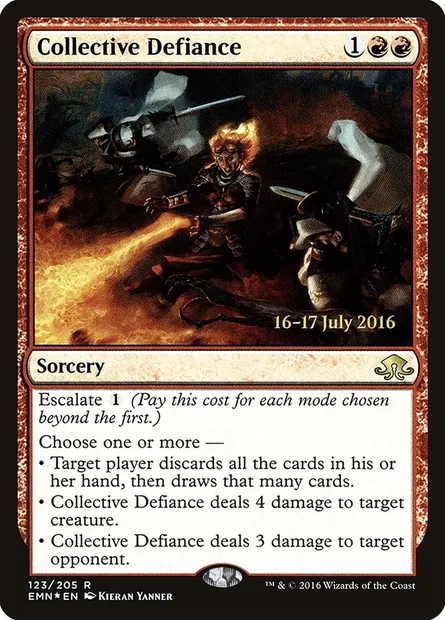 Collective Defiance, Magic card PEMN 123s — Eldritch Moon Promos set