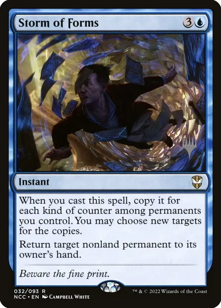 Storm of Forms, Magic card PNCC 32p — New Capenna Commander Promos set