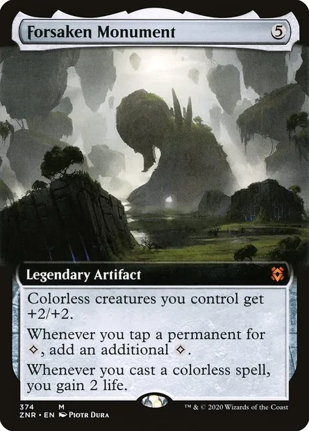 Forsaken Monument, Magic card ZNR 374 — Zendikar Rising set