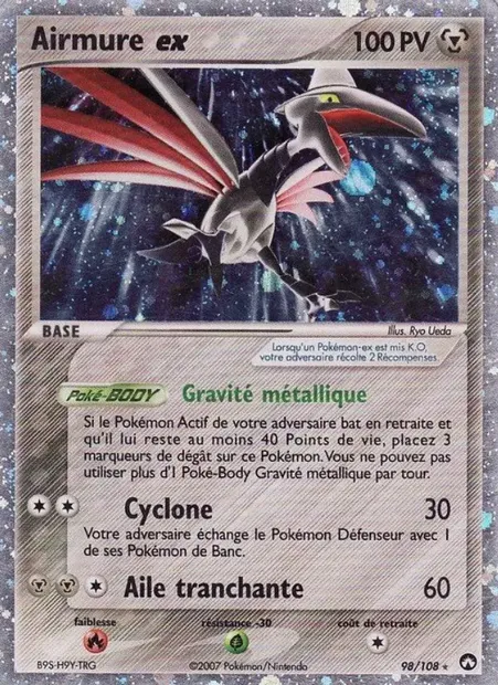 Airmure ex, carte Pokémon PK 98 — extension EX Gardiens du Pouvoir