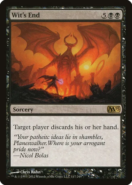 Wit's End, Magic card M13 117 — Magic 2013 set