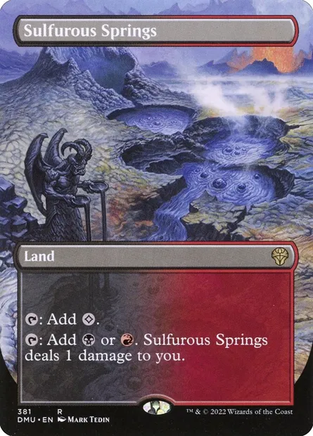 Sulfurous Springs, Magic card DMU 381 — Dominaria United set