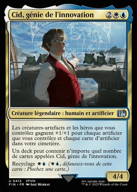 Cid, génie de l'innovation, carte Magic FIN 413 — extension Final Fantasy
