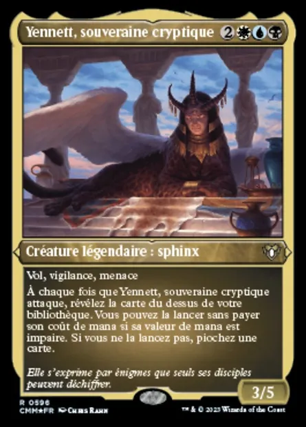 Yennett, souveraine cryptique, carte Magic CMM 596 — extension Commander Masters
