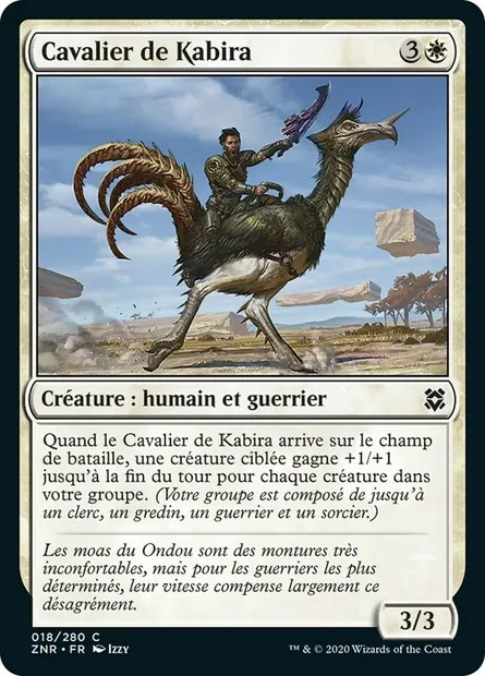 Cavalier de Kabira, carte Magic ZNR 18 — extension Renaissance de Zendikar