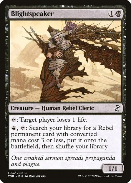 Blightspeaker, Magic card TSR 103 — Time Spiral Remastered set