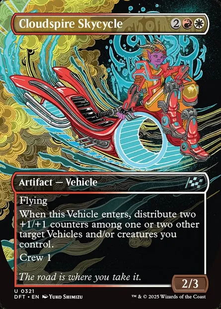 Cloudspire Skycycle, Magic card DFT 321 — Aetherdrift set