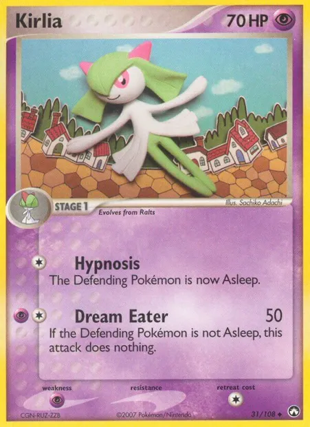 Kirlia, Pokémon card PK 31 — Power Keepers set