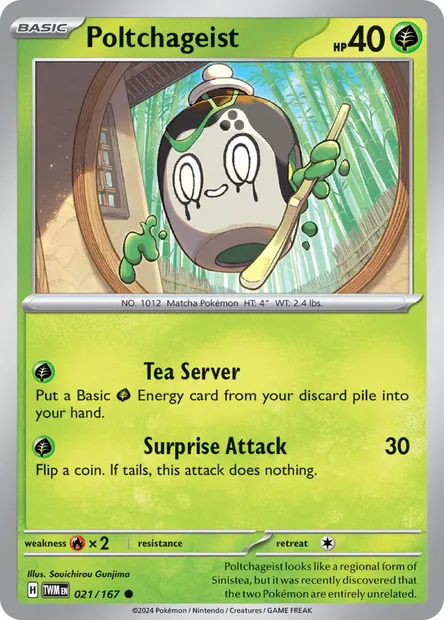 Poltchageist, Pokémon card TWM 021 — Twilight Masquerade set