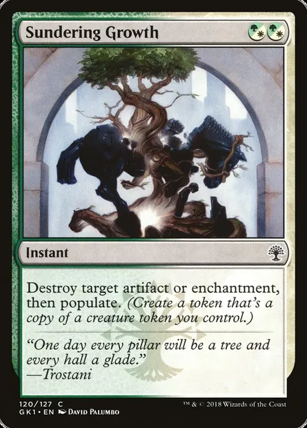 Sundering Growth, Magic card GK1 120 — GRN Guild Kit set