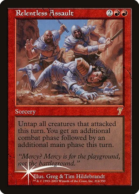 Relentless Assault, Magic card 7ED 214★ — Seventh Edition set
