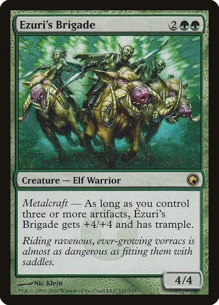 Ezuri's Brigade, Magic card SOM 121 — Scars of Mirrodin set