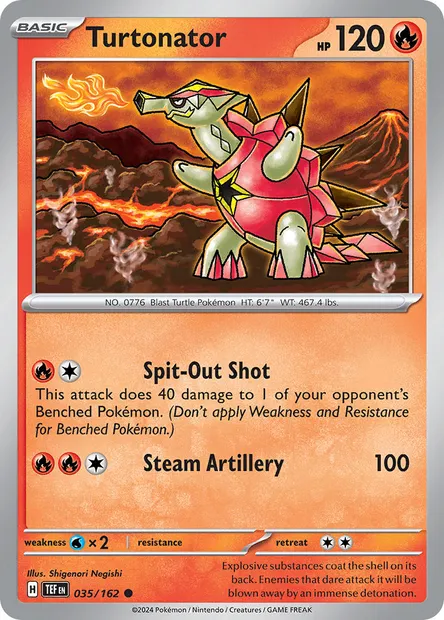 Turtonator, Pokémon card TEF 035 — Temporal Forces set
