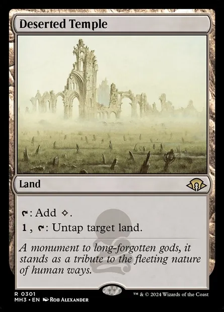 Deserted Temple, Magic card MH3 301 — Modern Horizons 3 set
