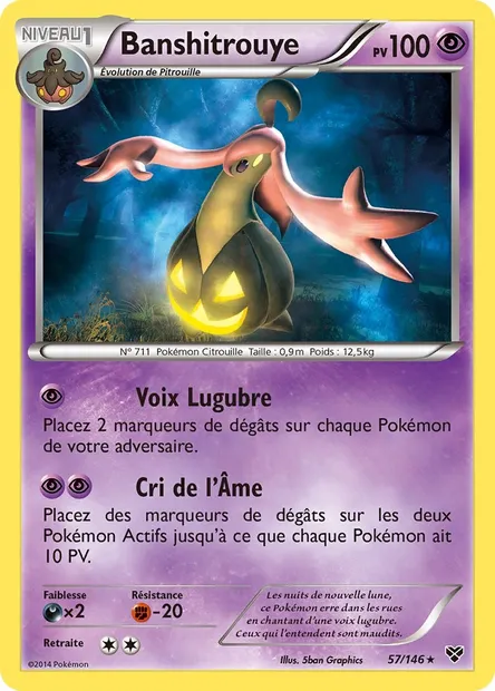 Banshitrouye, carte Pokémon XY 57 — extension XY