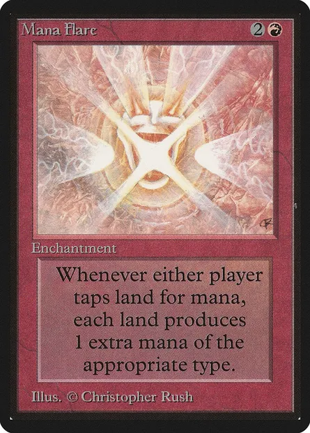 Mana Flare, Magic card LEB 163 — Limited Edition Beta set