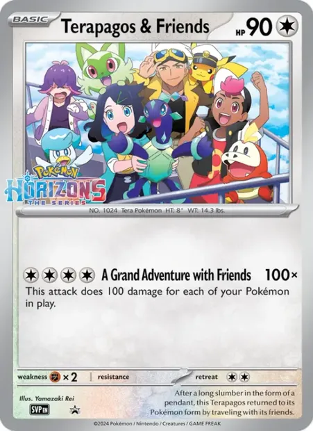 Terapagos & Friends, carte Pokémon PR-SV 500 — extension SVP Black Star Promos