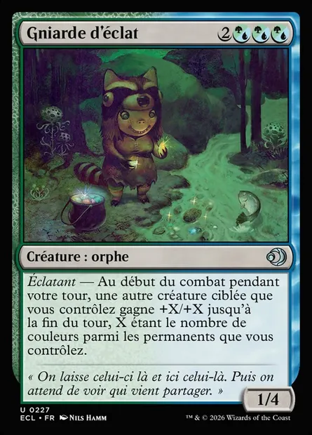 Gniarde d'éclat, carte Magic ECL 227 — extension Lorwyn Eclipsed