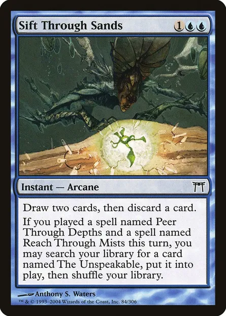 Sift Through Sands, Magic card CHK 84 — Champions of Kamigawa set