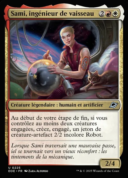 Sami, ingénieur de vaisseau, carte Magic EOE 225 — extension Edge of Eternities