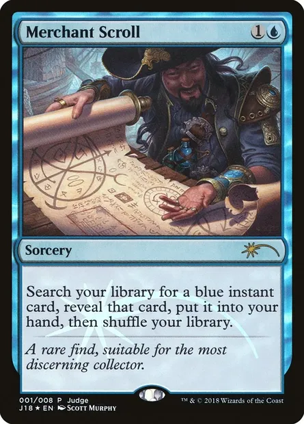 Merchant Scroll, Magic card J18 1 — Judge Gift Cards 2018 set