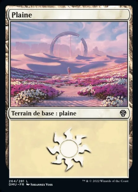 Plaine, carte Magic DMU 264 — extension Dominaria Uni