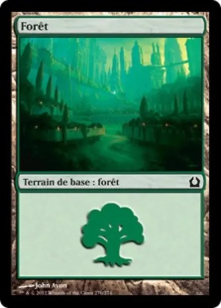 Forêt, carte Magic RTR 270 — extension Retour à Ravnica