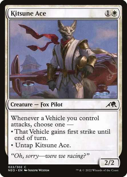 Kitsune Ace, Magic card NEO 22 — Kamigawa: Neon Dynasty set